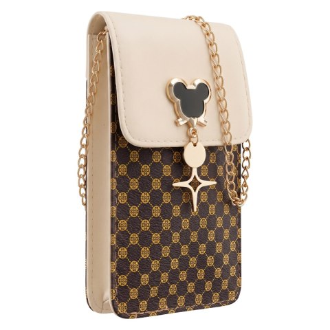 Torebka / saszetka na telefon Mouse 19*12*2cm, BEIGE / BEŻOWY
