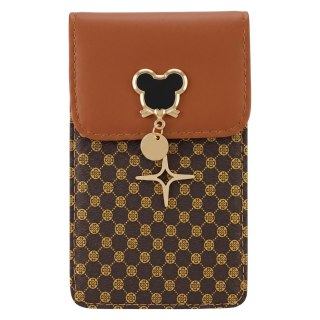 Torebka / saszetka na telefon Mouse 19*12*2cm, BROWN / BRĄZOWY