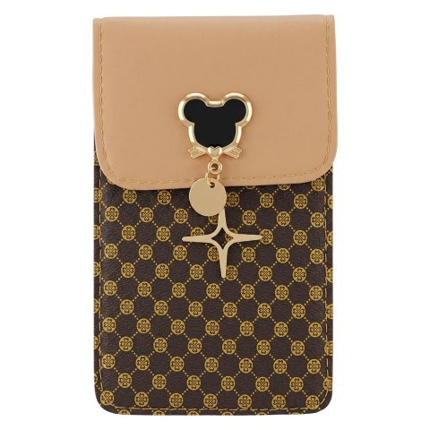 Torebka / saszetka na telefon Mouse 19*12*2cm, CARAMEL / KARMELOWY
