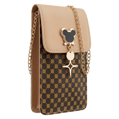 Torebka / saszetka na telefon Mouse 19*12*2cm, CARAMEL / KARMELOWY