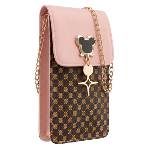 Torebka / saszetka na telefon Mouse 19*12*2cm, PINK / RÓŻOWY