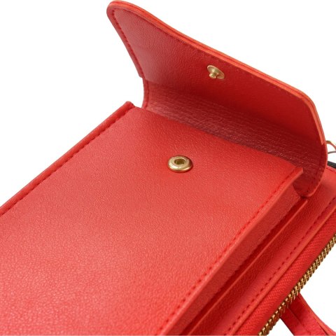 Torebka / saszetka na telefon z funkcją portfela, (18*11*5cm), RED / CZERWONY