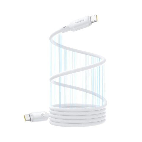 Baseus kabel PicoGo PD USB-C - USB-C 1,0m biały 240W magnetyczny