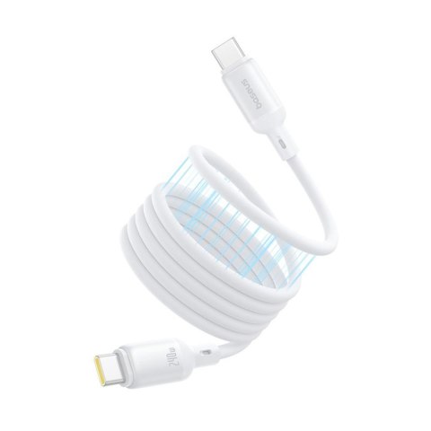 Baseus kabel PicoGo PD USB-C - USB-C 1,0m biały 240W magnetyczny
