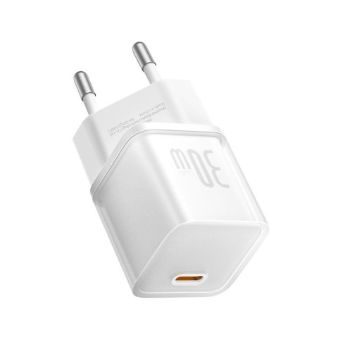 Baseus ładowarka sieciowa GaN5 Mini PD 30W 1x USB-C biała
