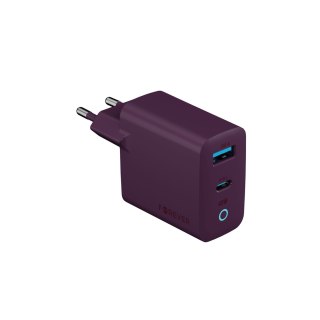 Forever ładowarka sieciowa GaN PD Vibe-TC45AC 1x USB-C 1x USB 45W ciemna wiśnia