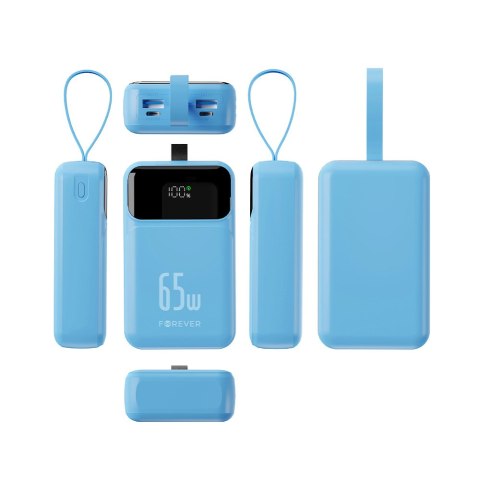 Forever power bank Vibe-TB65 PD QC 65W 20000 mAh jasnoniebieski