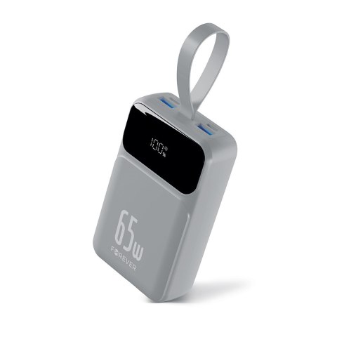 Forever power bank Vibe-TB65 PD QC 65W 20000 mAh srebrny