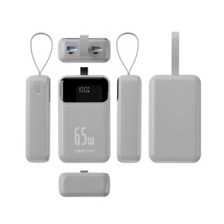 Forever power bank Vibe-TB65 PD QC 65W 20000 mAh srebrny