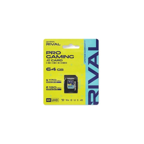 Goodram karta pamięci Rival M2AA Micro SDXC 128GB UHS-I U3 A2 V30 170 / 120 MB/s