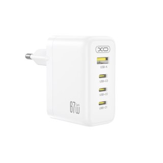 XO ładowarka sieciowa CE39 PD 67W 3x USB-C 1x USB biała
