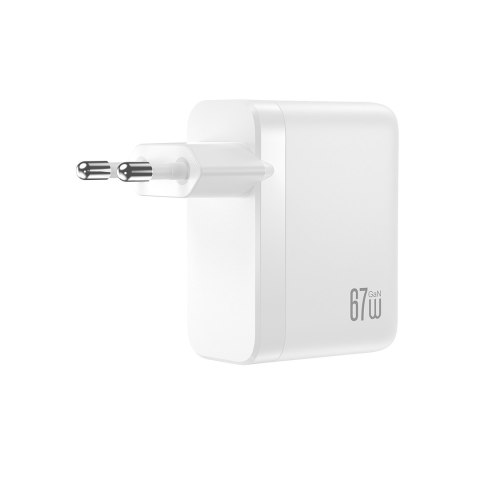 XO ładowarka sieciowa CE39 PD 67W 3x USB-C 1x USB biała