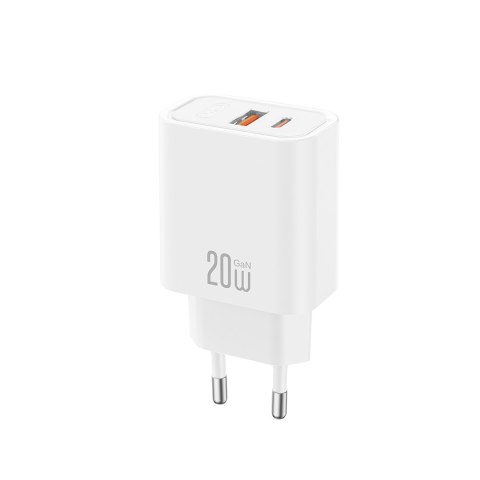 XO ładowarka sieciowa CE40 PD 20W 1x USB-C 1x USB biała