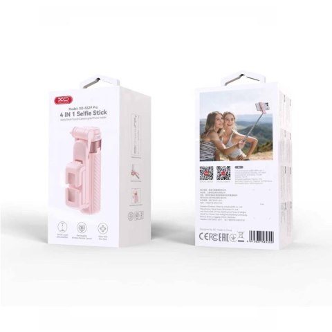 XO selfie stick Bluetooth tripod SS29 różowy 64cm