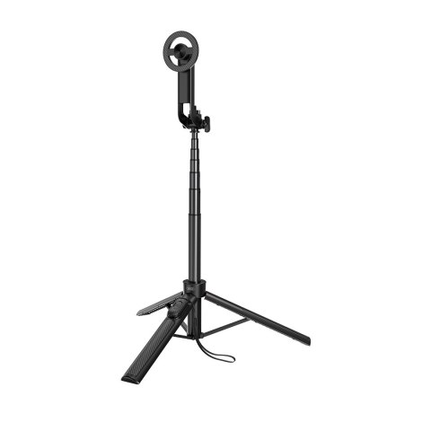 XO selfie stick Bluetooth tripod SS30 czarny magnetyczny do MagSafe 123cm