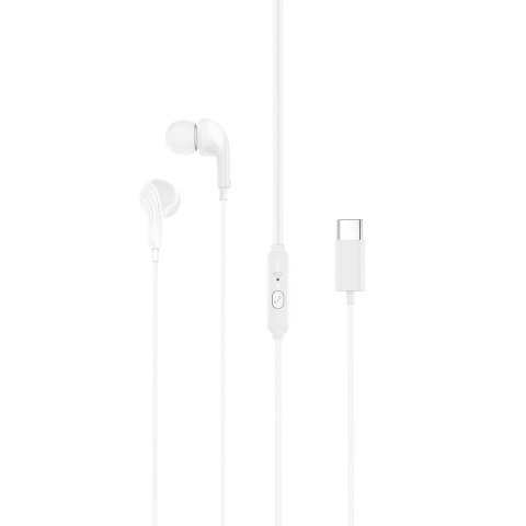 XO słuchawki przewodowe EP82 USB-C dokanałowe białe