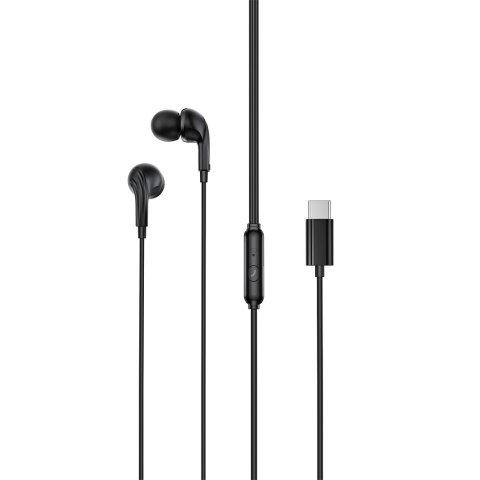 XO słuchawki przewodowe EP82 USB-C dokanałowe czarne