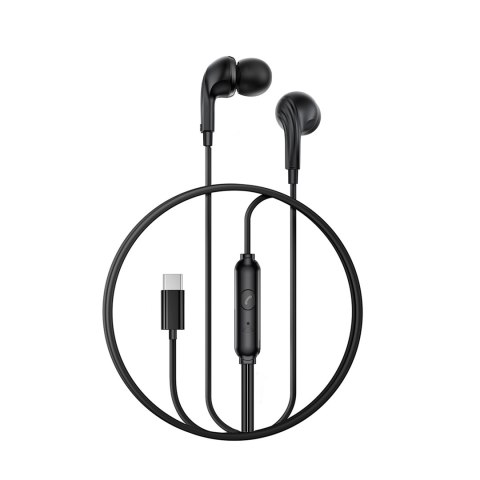 XO słuchawki przewodowe EP82 USB-C dokanałowe czarne