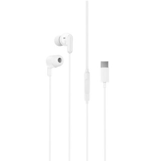 XO słuchawki przewodowe EP84 USB-C dokanałowe białe