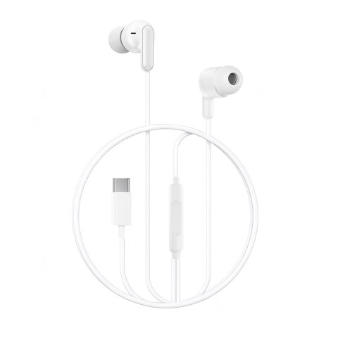 XO słuchawki przewodowe EP84 USB-C dokanałowe białe