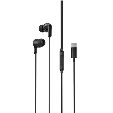 XO słuchawki przewodowe EP84 USB-C dokanałowe czarne