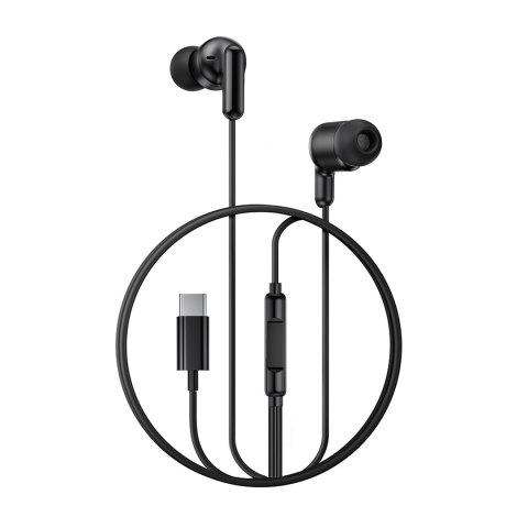 XO słuchawki przewodowe EP84 USB-C dokanałowe czarne