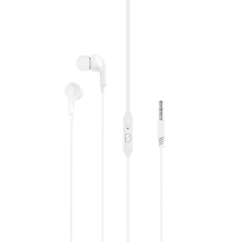 XO słuchawki przewodowe EP86 jack 3,5mm dokanałowe białe