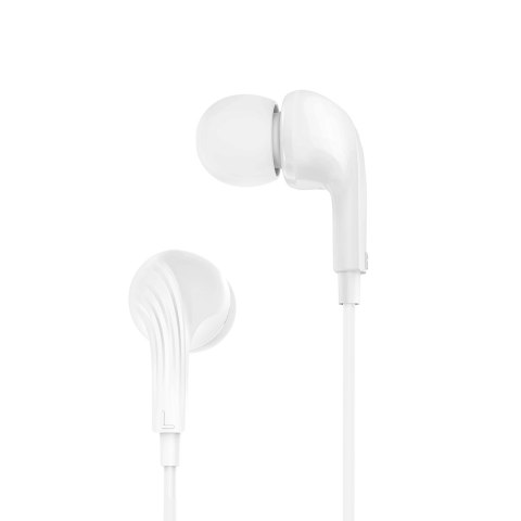 XO słuchawki przewodowe EP86 jack 3,5mm dokanałowe białe