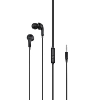 XO słuchawki przewodowe EP86 jack 3,5mm dokanałowe czarne