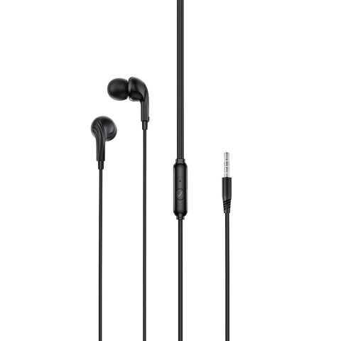 XO słuchawki przewodowe EP86 jack 3,5mm dokanałowe czarne