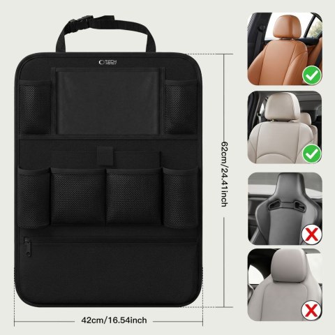 TECH-PROTECT UCA200 BACKSEAT CAR ORGANIZER BLACK