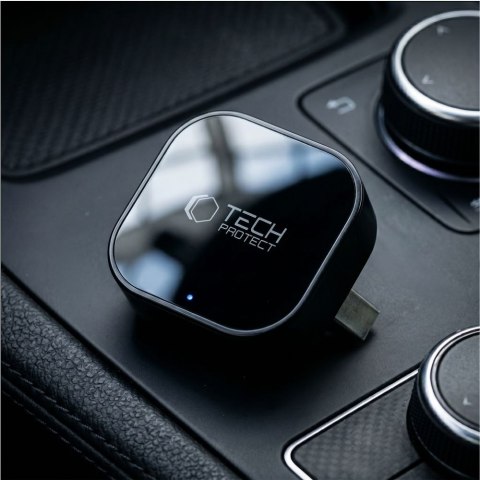 TECH-PROTECT ULTRABOOST CA01 APPLE CARPLAY / ANDROID AUTO ADAPTER USB BLUETOOTH 5.4 MATTE BLACK