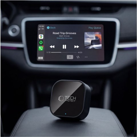 TECH-PROTECT ULTRABOOST CA01 APPLE CARPLAY / ANDROID AUTO ADAPTER USB BLUETOOTH 5.4 MATTE BLACK
