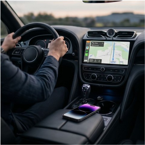 TECH-PROTECT ULTRABOOST CA01 APPLE CARPLAY / ANDROID AUTO ADAPTER USB BLUETOOTH 5.4 MATTE BLACK