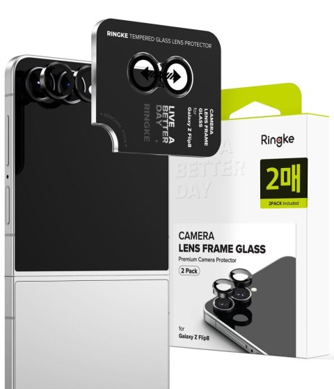 OSŁONA APARATU RINGKE CAMERA FRAME 2-PACK GALAXY Z FLIP 8 BLACK