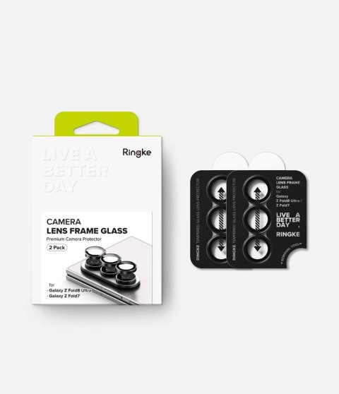 OSŁONA APARATU RINGKE CAMERA FRAME 2-PACK GALAXY Z FOLD 7 / 8 ULTRA BLACK
