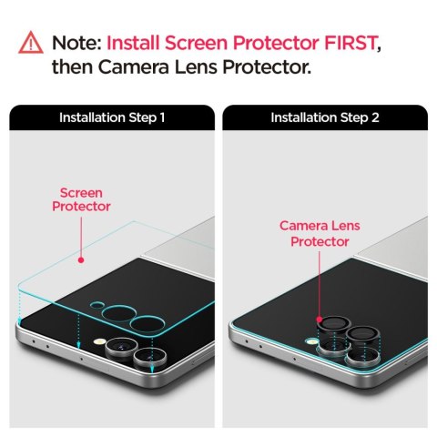 OSŁONA APARATU SPIGEN OPTIK PRO HD GLAS.TR "EZ FIT" CAMERA PROTECTOR 2-PACK GALAXY Z FLIP 7 / 8 BLACK