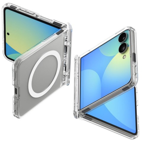 SPIGEN ULTRA HYBRID PRO MAGSAFE GALAXY Z FLIP 8 CLEAR/WHITE
