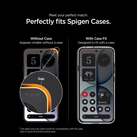 SZKŁO HARTOWANE SPIGEN GLAS.TR EZ FIT PRO AC HD 2-PACK NOTHING PHONE 4A CLEAR