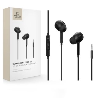 TECH-PROTECT ULTRABOOST MINI JACK EARPHONE CORE G3 BLACK