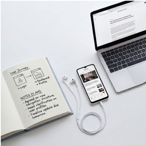 TECH-PROTECT ULTRABOOST MINI JACK EARPHONE CORE G3 WHITE