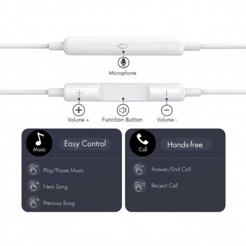 TECH-PROTECT ULTRABOOST TYPE-C EARPHONE CORE G3 WHITE