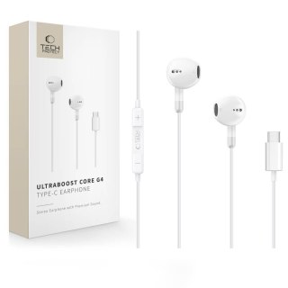 TECH-PROTECT ULTRABOOST TYPE-C EARPHONE CORE G4 WHITE