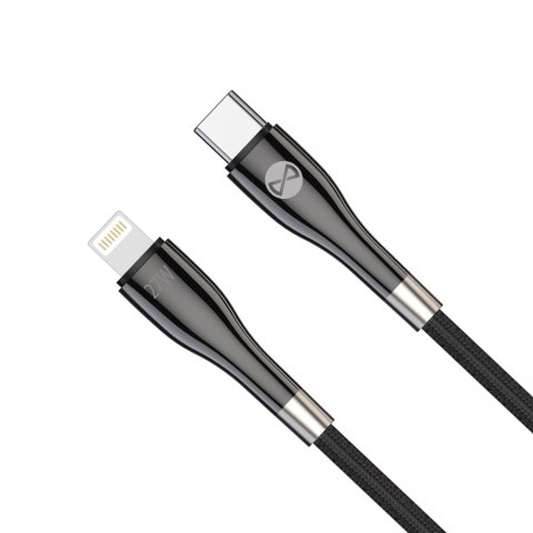 Forever kabel Sleek USB-C - Lightning 1,0 m 27W czarny Forever kabel Sleek USB-C - Lightning 1,0 m 27W czarny