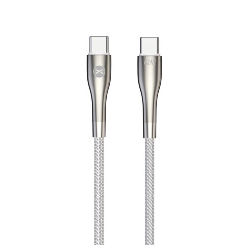 Forever kabel Sleek USB-C - USB-C 2,0 m 60W biały Forever kabel Sleek USB-C - USB-C 2,0 m 60W biały