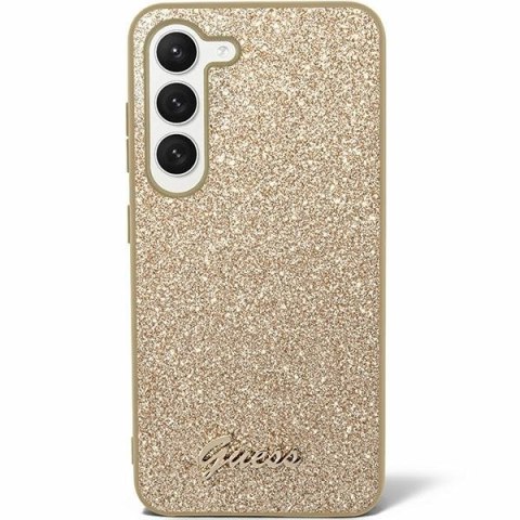Guess nakładka do Samsung Galaxy S24 Ultra S928 GUHCS24LHGGSHD złota hardcase Glitter Script