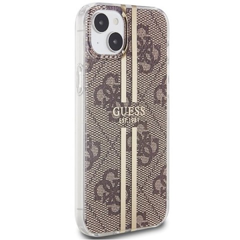 Guess nakładka do iPhone 15 Plus 6,7" GUHCP15MH4PSEGW brązowa HC IML 4G GOLD STRIPE Guess nakładka do iPhone 15 Plus 6,7" GUHCP15MH4PSEGW brązowa HC IML 4G GOLD STRIPE