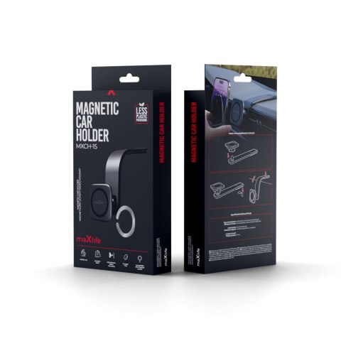 Maxlife uchwyt samochodowy MXCH-15 magnetyczny czarny Maxlife uchwyt samochodowy MXCH-15 magnetyczny czarny