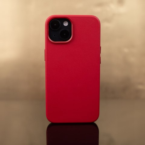 Nakładka Mag Leather do iPhone 13 Pro Max 6,7" czerwona Nakładka Mag Leather do iPhone 13 Pro Max 6,7" czerwona