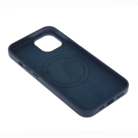 Nakładka Mag Leather do iPhone 15 Plus 6,7" ciemnoniebieska Nakładka Mag Leather do iPhone 15 Plus 6,7" ciemnoniebieska